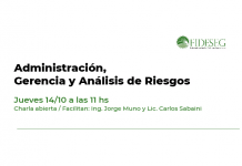 fideseg charla administración gerencia análisis riesgo