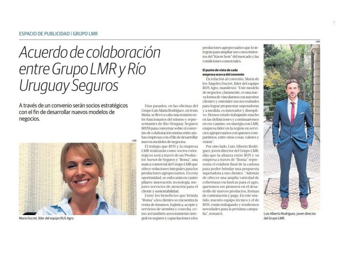 acuerdo colaboración grupo lmr río uruguay seguros rus