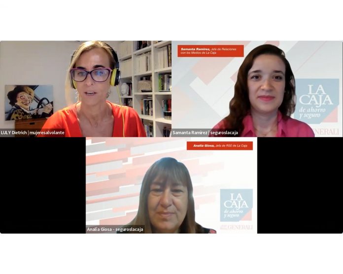 la caja reflexiones volante charla movilidad género