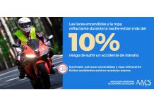 campaña aacs uso luces ropa reflectante
