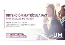 Matrícula de productor: última semana de inscripción en la Universidad de Morón castro consultores matrícula productor inscripción universidad morón