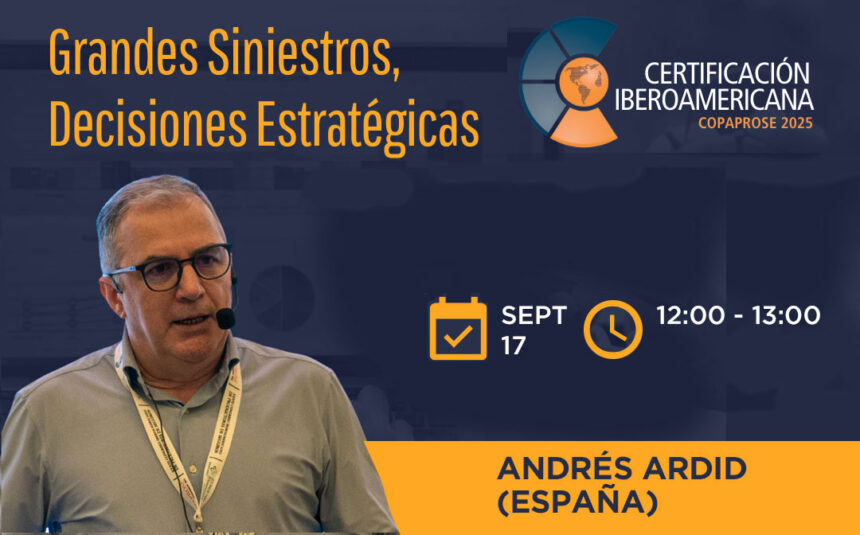 Asegurando Digital informó que la próxima sesión de la Certificación Iberoamericana COPAPROSE 2025 tendrá lugar el miércoles 17 de septiembre a las 12 horas.